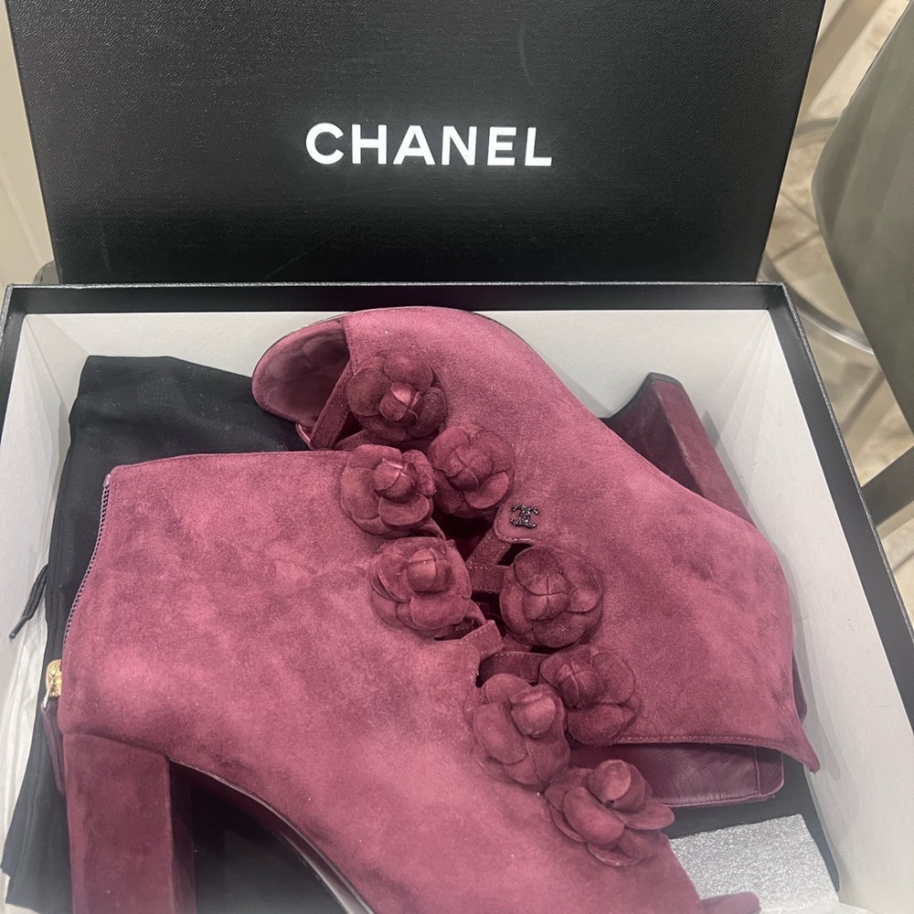 Chanel Short Boots in Suede